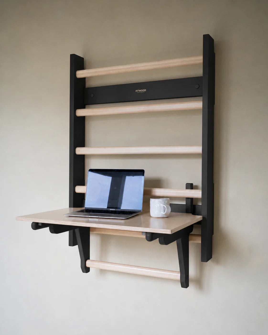 FitWood HONKA Vægribbe 105 cm - sort/birk