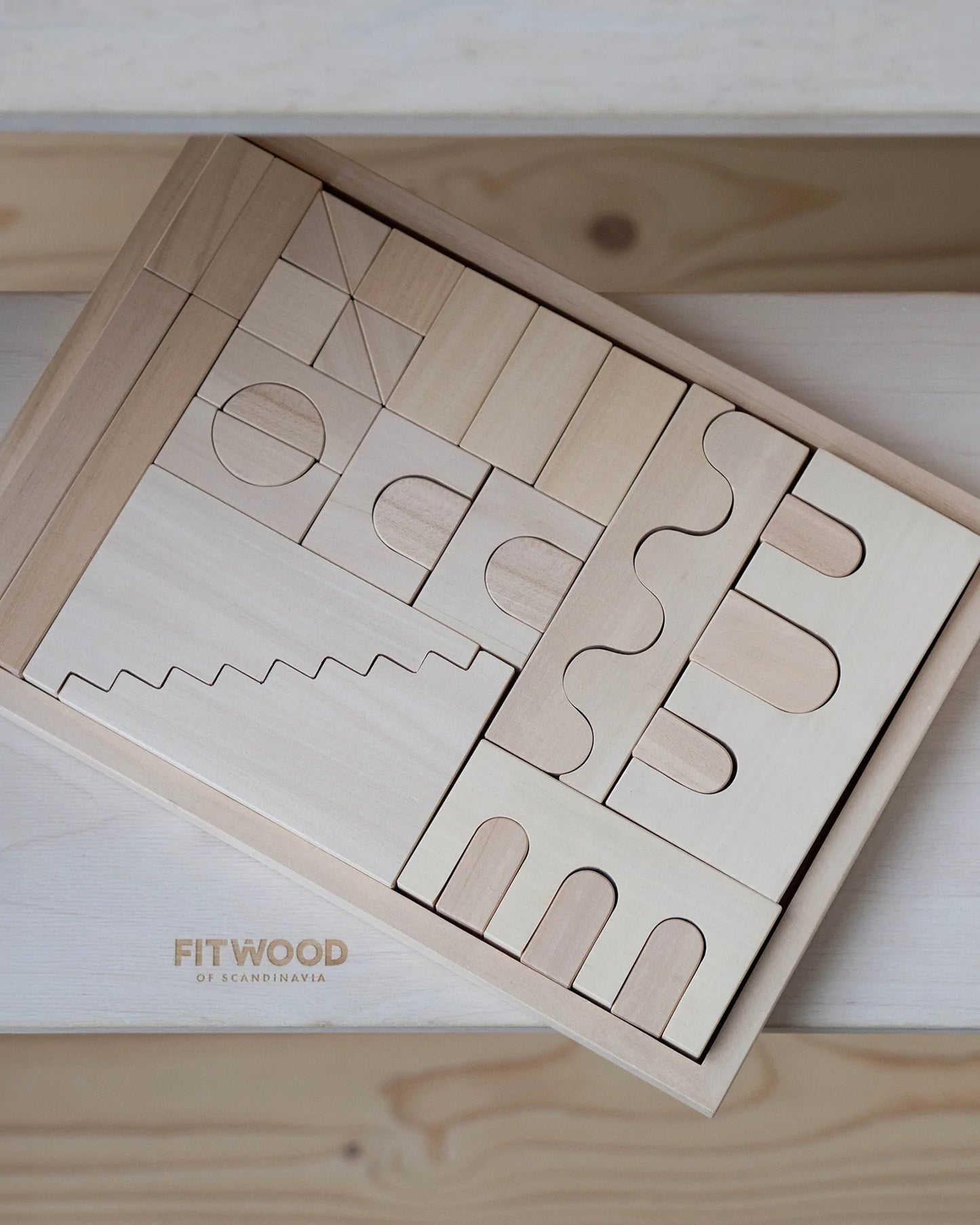 FitWood HUVILA byggeklodser – lindetræ