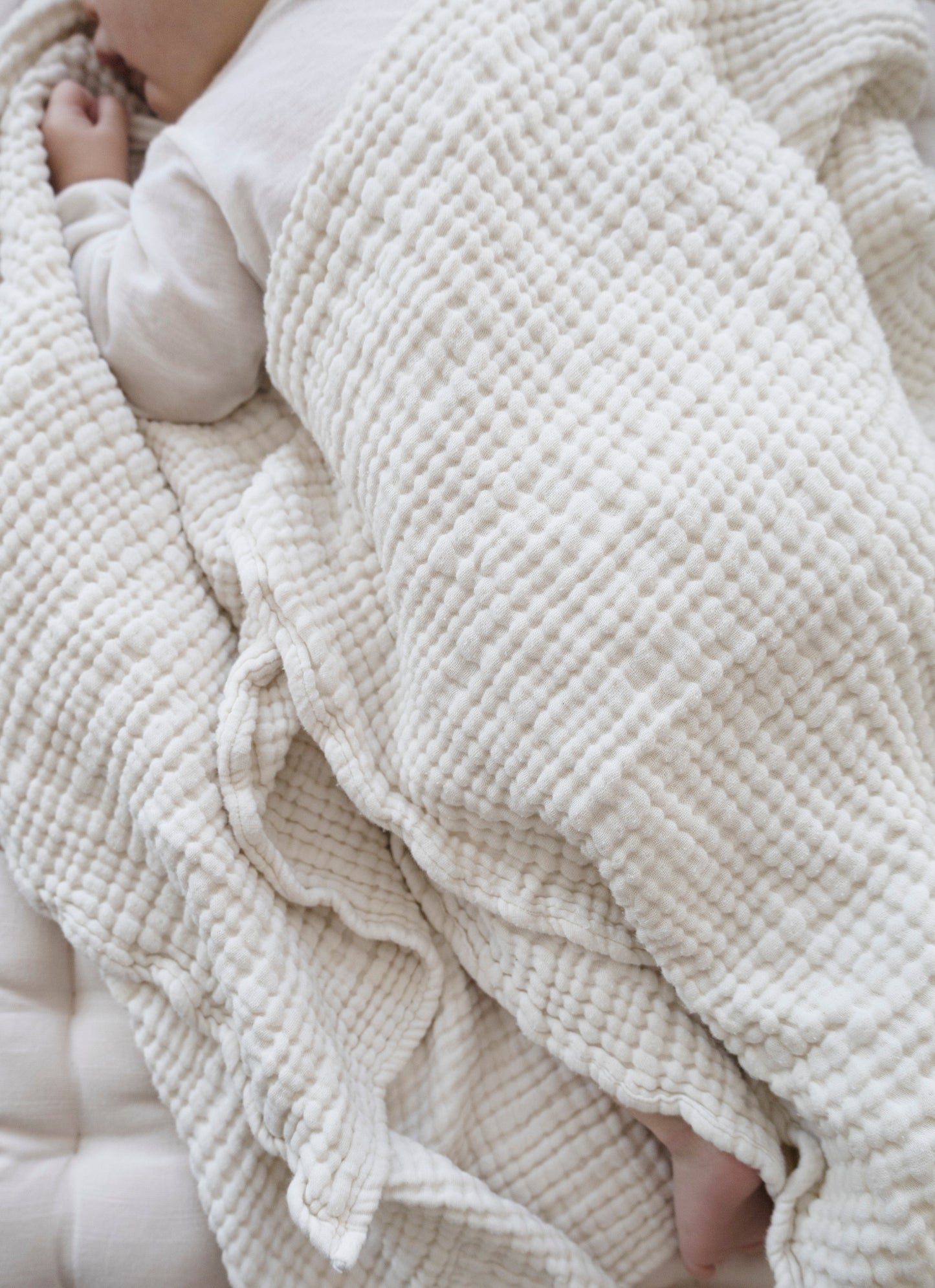Pine Cone Kadera 4-lags muslin tæppe – Cream