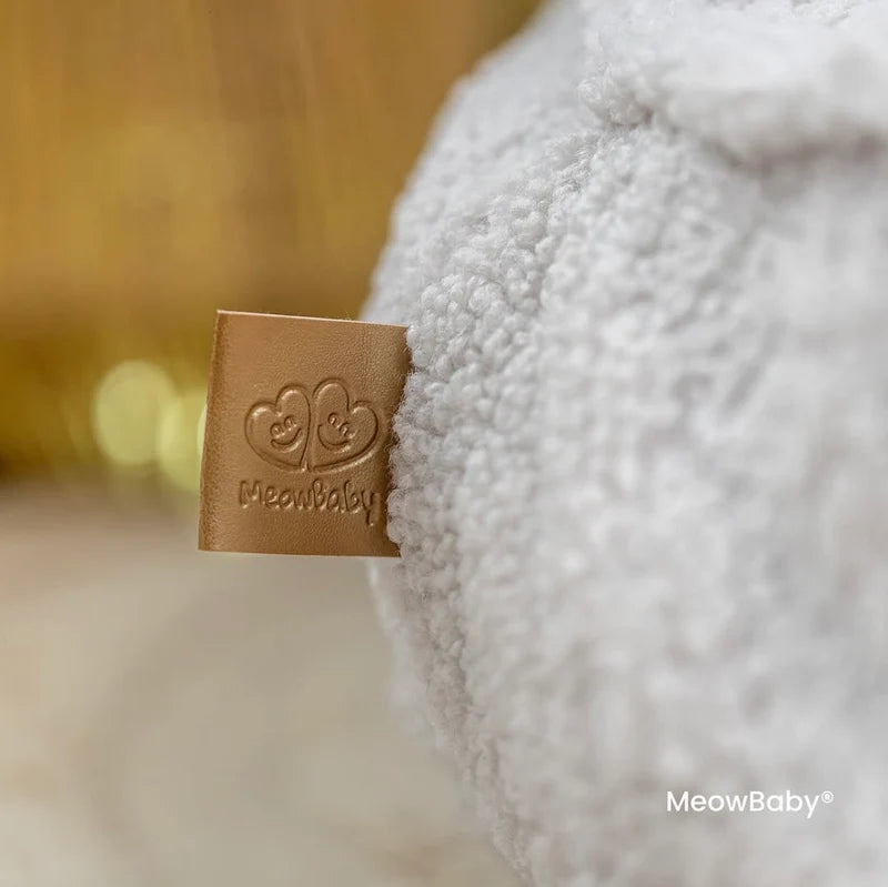 MeowBaby® Bearly Sækkestol – Teddy Hvid