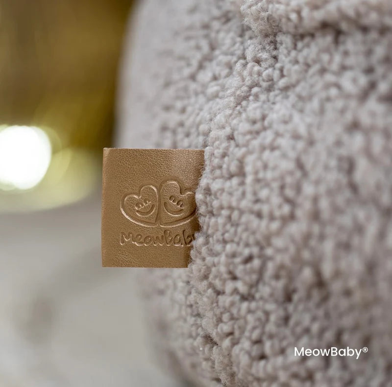 MeowBaby® Bearly Sækkestol – Teddy Grå