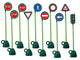 Italtrike Traffic Village Mini trafiksæt med 9 skilte og trafiklys