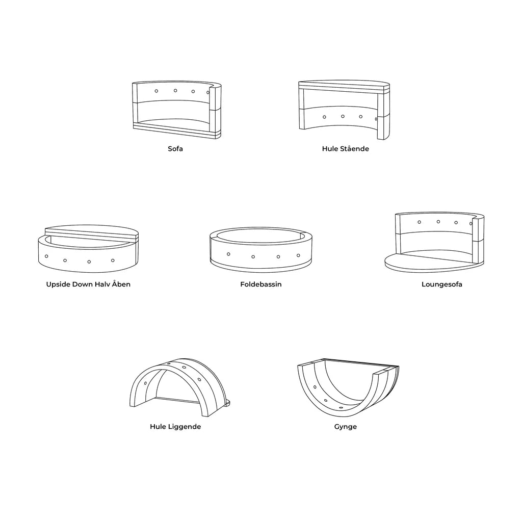 by KlipKlap KK Play Fold legesofa og boldbassin Circle – Sand