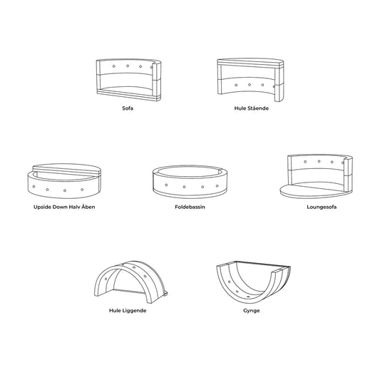 by KlipKlap KK Play Fold legesofa og boldbassin Circle – Sand