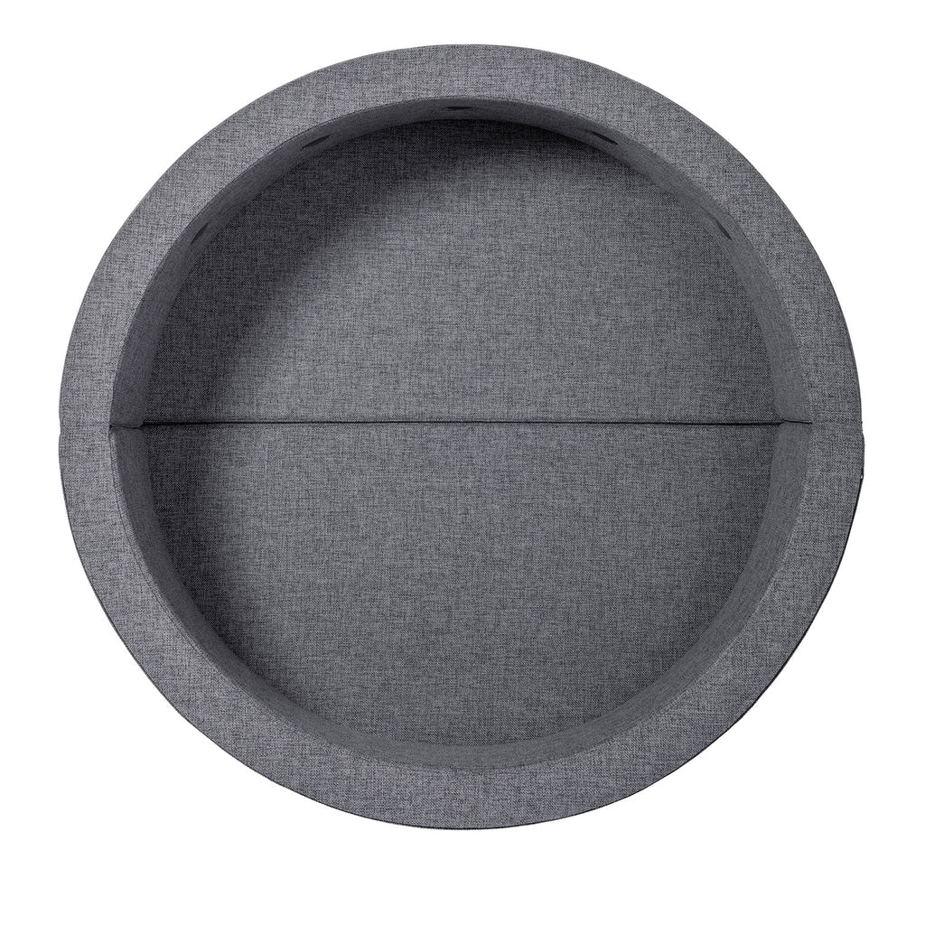 by KlipKlap KK Play Fold legesofa og boldbassin Circle – Blågrå med grå