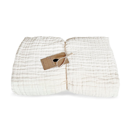 Pine Cone Kadera 4-lags muslin tæppe – Cream