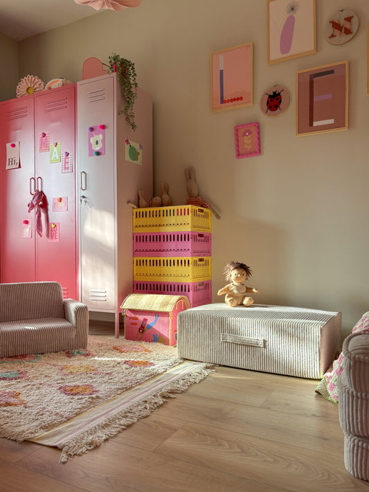 Shappy indendørs trampolin i fløjl – Corduroy - Vanilla