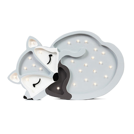 Little Lights Fox lampe i træ - flere farver