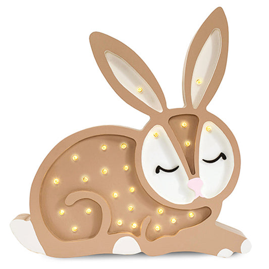 Little Lights Bunny lampe i træ - flere farver