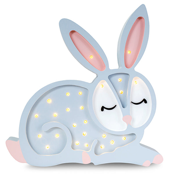 Little Lights Bunny lampe i træ - flere farver