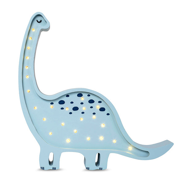 Little Lights Dino Diplodocus lampe i træ - flere farver