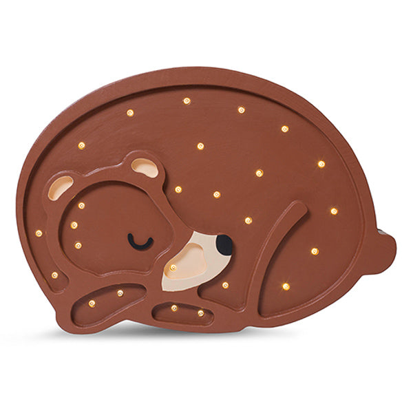Little Lights Bear lampe i træ