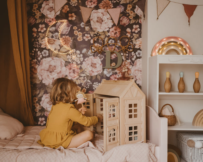 Little Lights Regnbue lampe i træ - flere farver