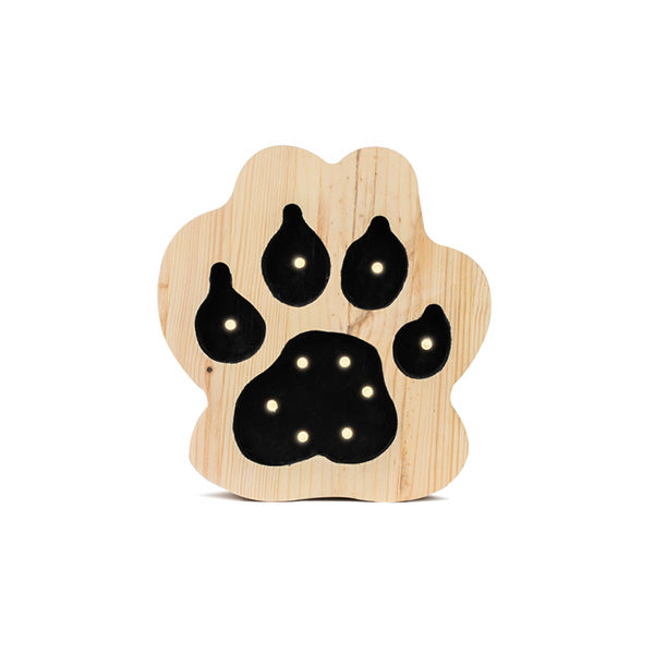 Little Lights Paw lampe i træ