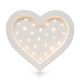 Little Lights Heart lampe i træ