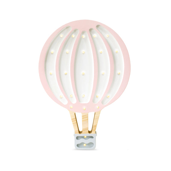Little Lights Hot Air Balloon lampe i træ - flere farver