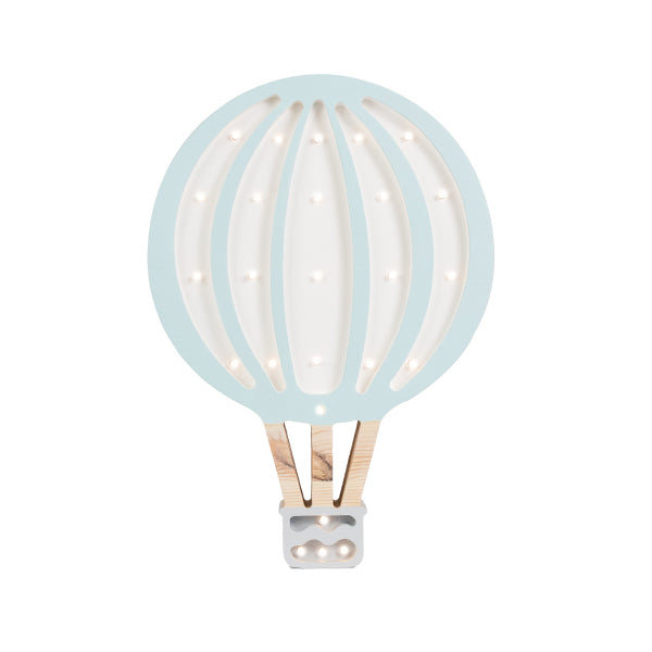 Little Lights Hot Air Balloon lampe i træ - flere farver