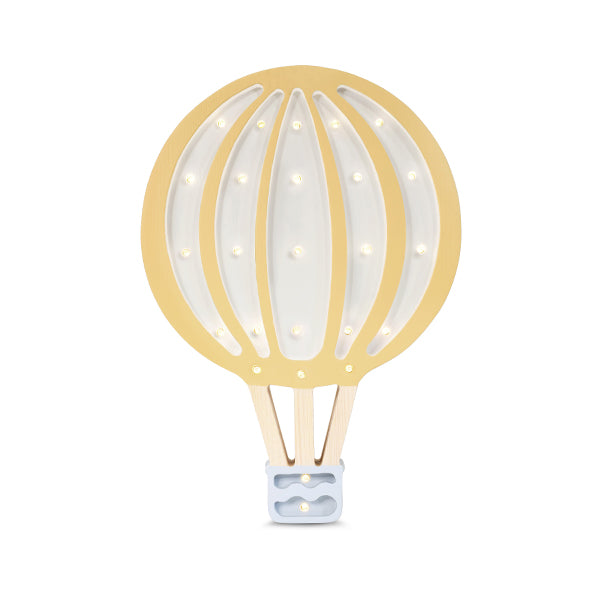 Little Lights Hot Air Balloon lampe i træ - flere farver