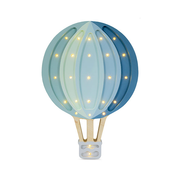 Little Lights Hot Air Balloon lampe i træ - flere farver