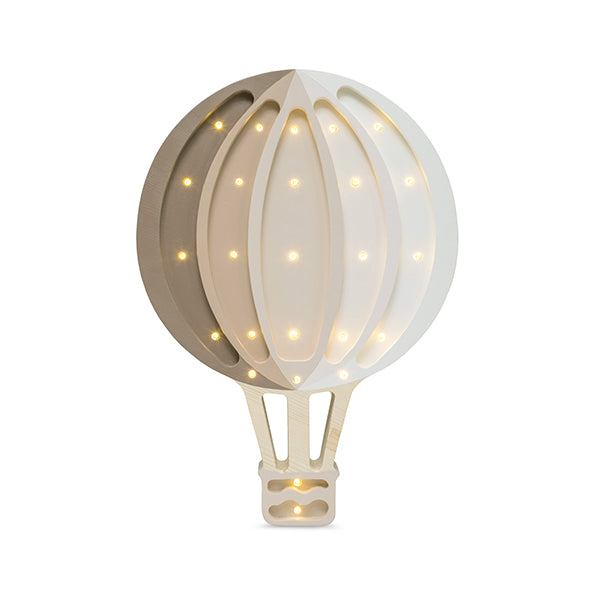 Little Lights Hot Air Balloon lampe i træ - flere farver