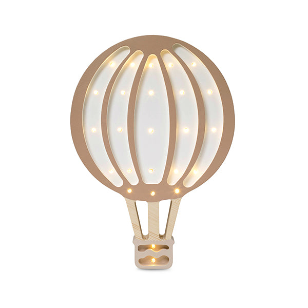 Little Lights Hot Air Balloon lampe i træ - flere farver