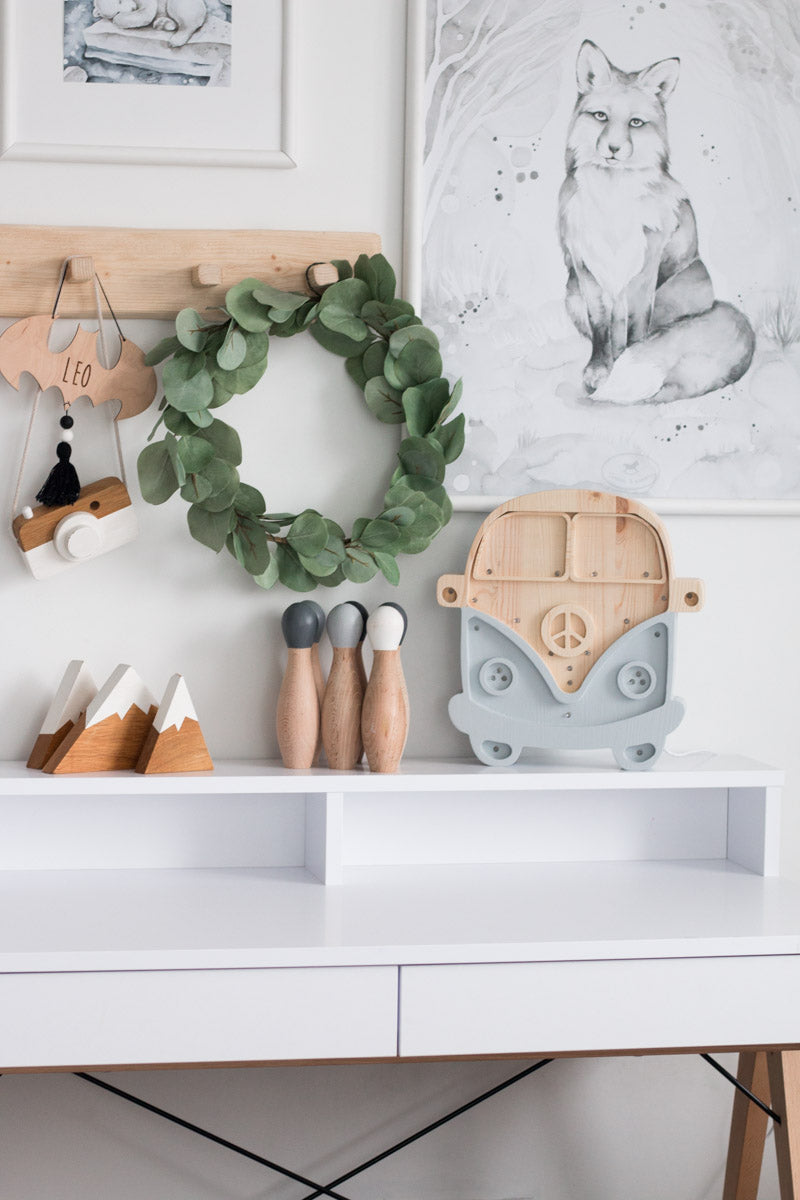 Little Lights Van lampe i træ - flere farver