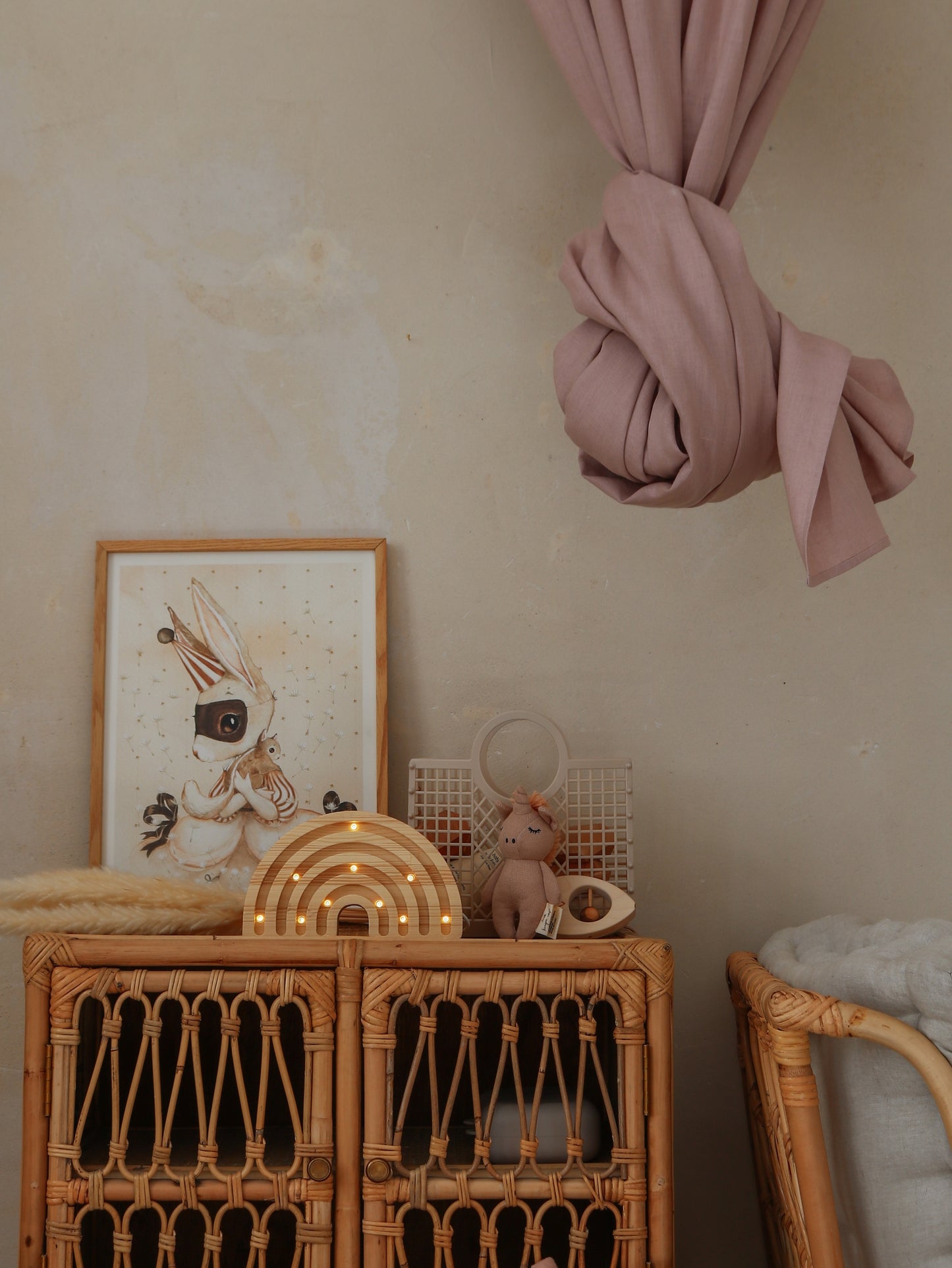 Little Lights Regnbue Mini lampe i træ - flere farver