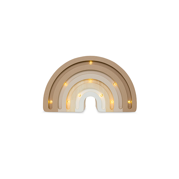 Little Lights Regnbue Mini lampe i træ - flere farver