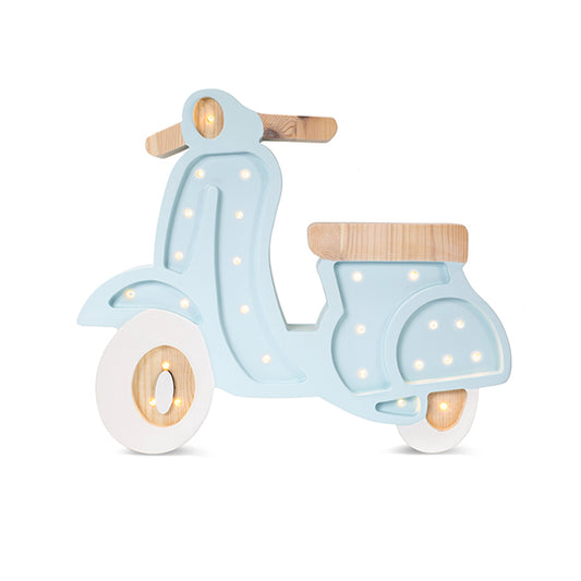 Little Lights Scooter lampe i træ - flere farver