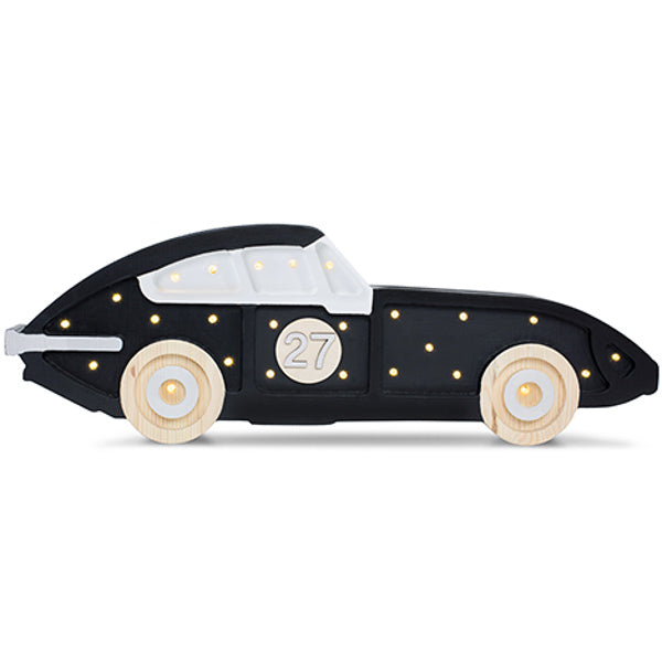 Little Lights Race Car lampe i træ - flere farver