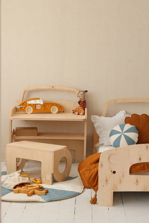Little Lights Race Car lampe i træ - flere farver