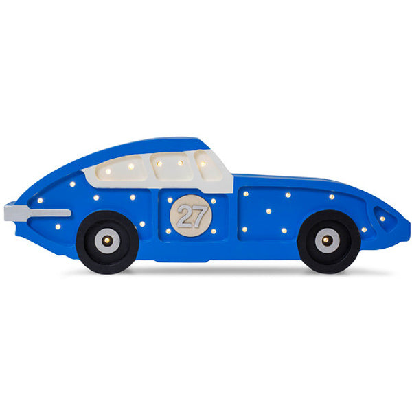 Little Lights Race Car lampe i træ - flere farver