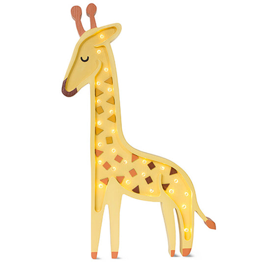 Little Lights Giraffe lampe i træ - flere farver