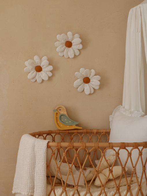 Little Lights Bird Mini lampe i træ - flere farver