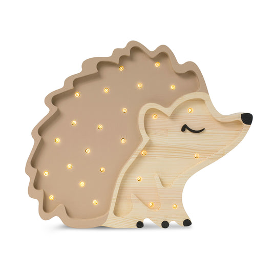 Little Lights Hedgehog lampe i træ - flere farver