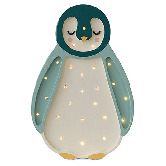 Little Lights Baby Penguin lampe i træ - flere farver