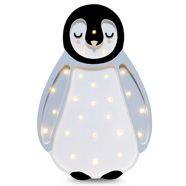 Little Lights Baby Penguin lampe i træ - flere farver