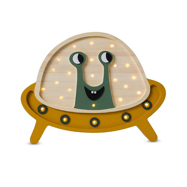 Little Lights UFO lampe i træ - flere farver
