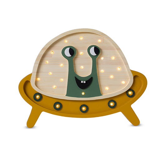 Little Lights UFO lampe i træ - flere farver