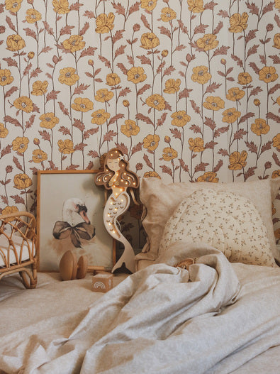 Little Lights Mermaid lampe i træ - flere farver
