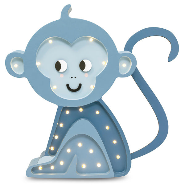 Little Lights Monkey lampe i træ - flere farver