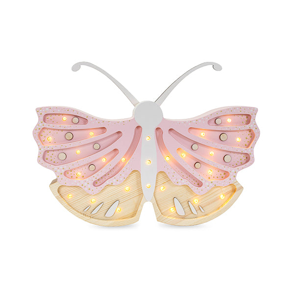 Little Lights Butterfly lampe i træ - flere farver