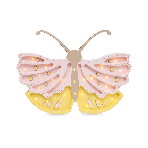 Little Lights Butterfly lampe i træ - flere farver