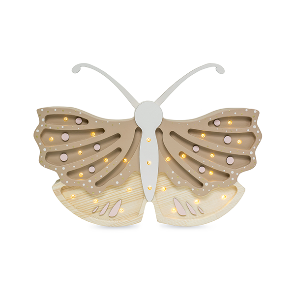 Little Lights Butterfly lampe i træ - flere farver