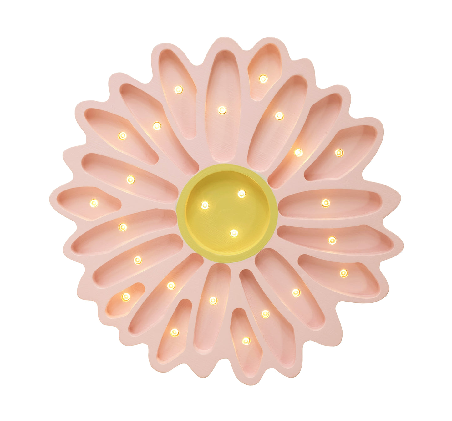 Little Lights Daisy lampe i træ - flere farver