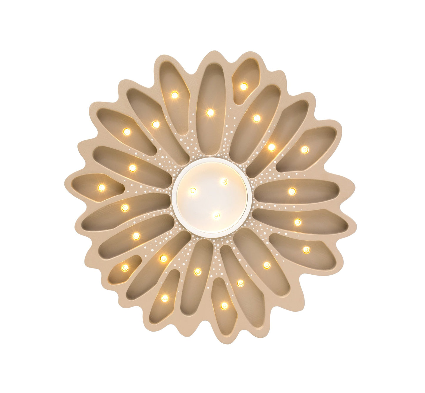 Little Lights Daisy lampe i træ - flere farver