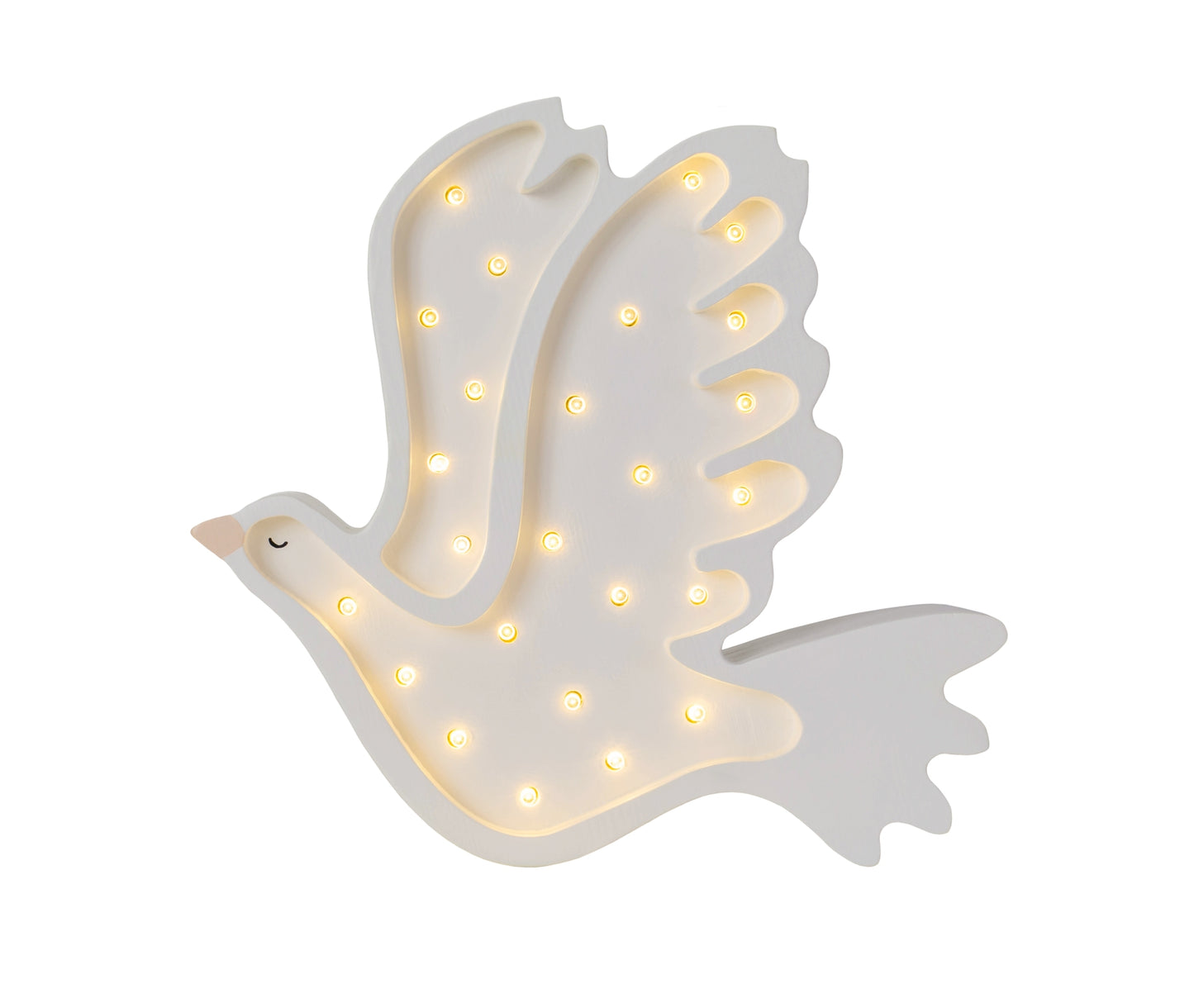 Little Lights Dove lampe i træ
