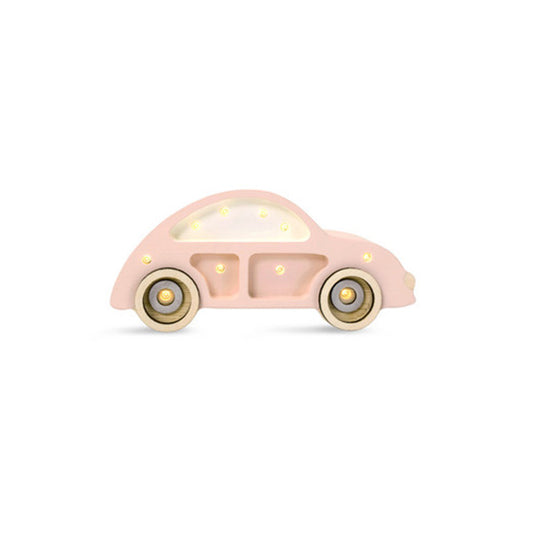 Little Lights Beetle Car Mini lampe i træ - flere farver