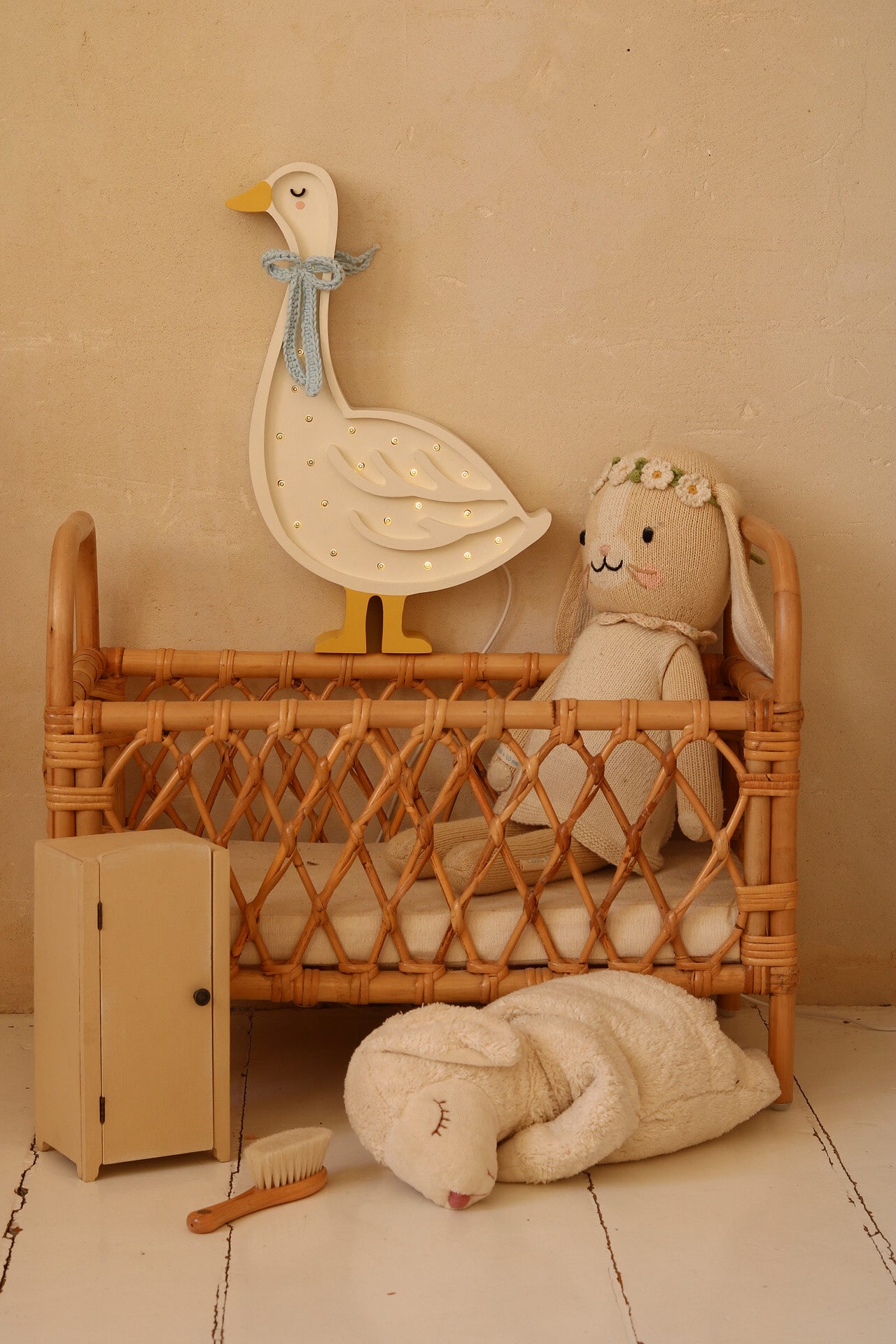 Little Lights Goose lampe i træ