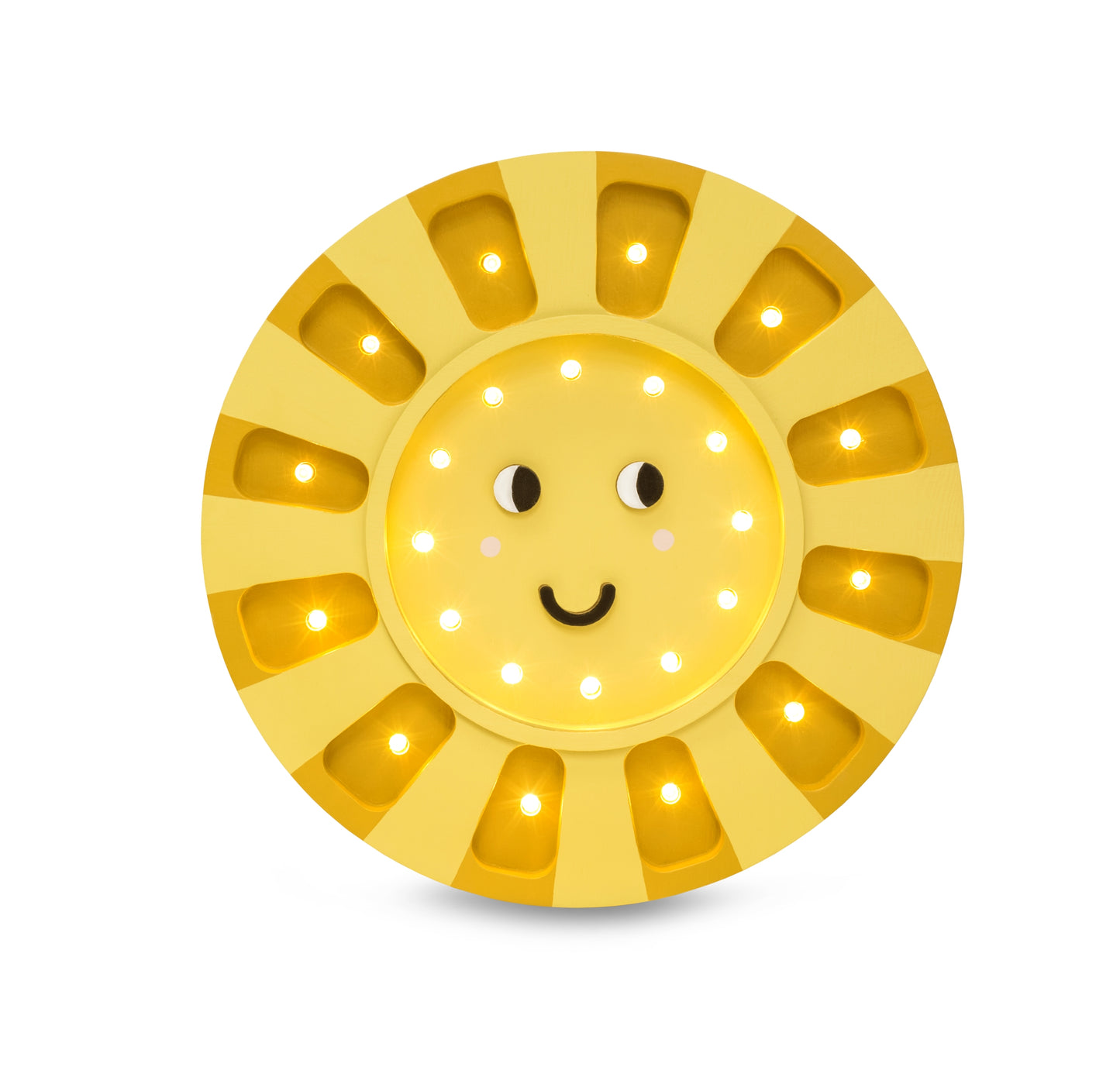 Little Lights Sunshine lampe i træ - flere farver